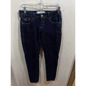 Hollister Jeans Womens Size 3R Blue Skinny Low Rise Denim Embroidered